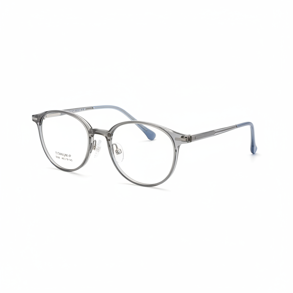 Lightweight Soft Round Titanium Eyeglasses Frame