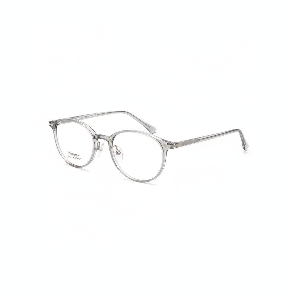 Lightweight Soft Round Titanium Eyeglasses Frame