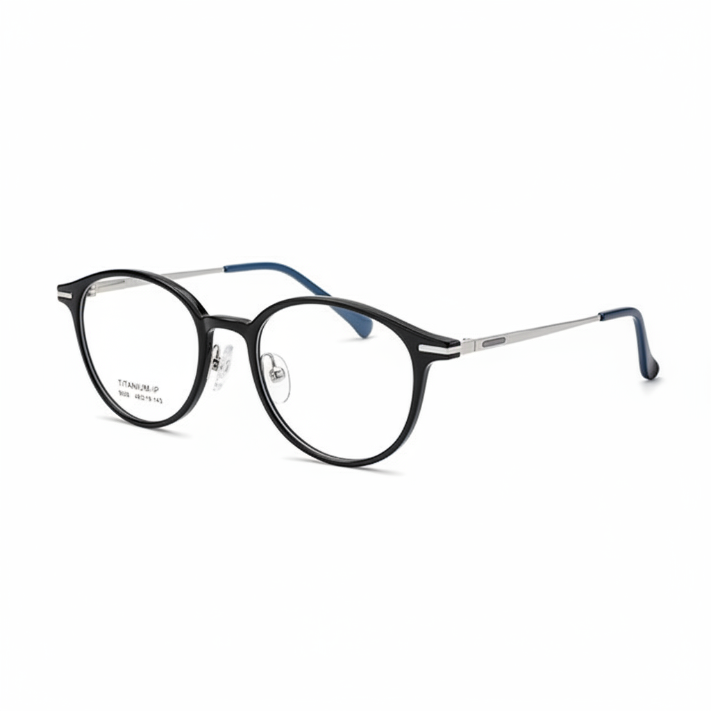 Lightweight Soft Round Titanium Eyeglasses Frame