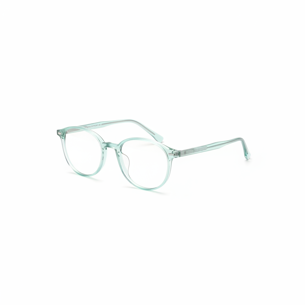 Lightweight Soft Round Titanium Eyeglasses Frame