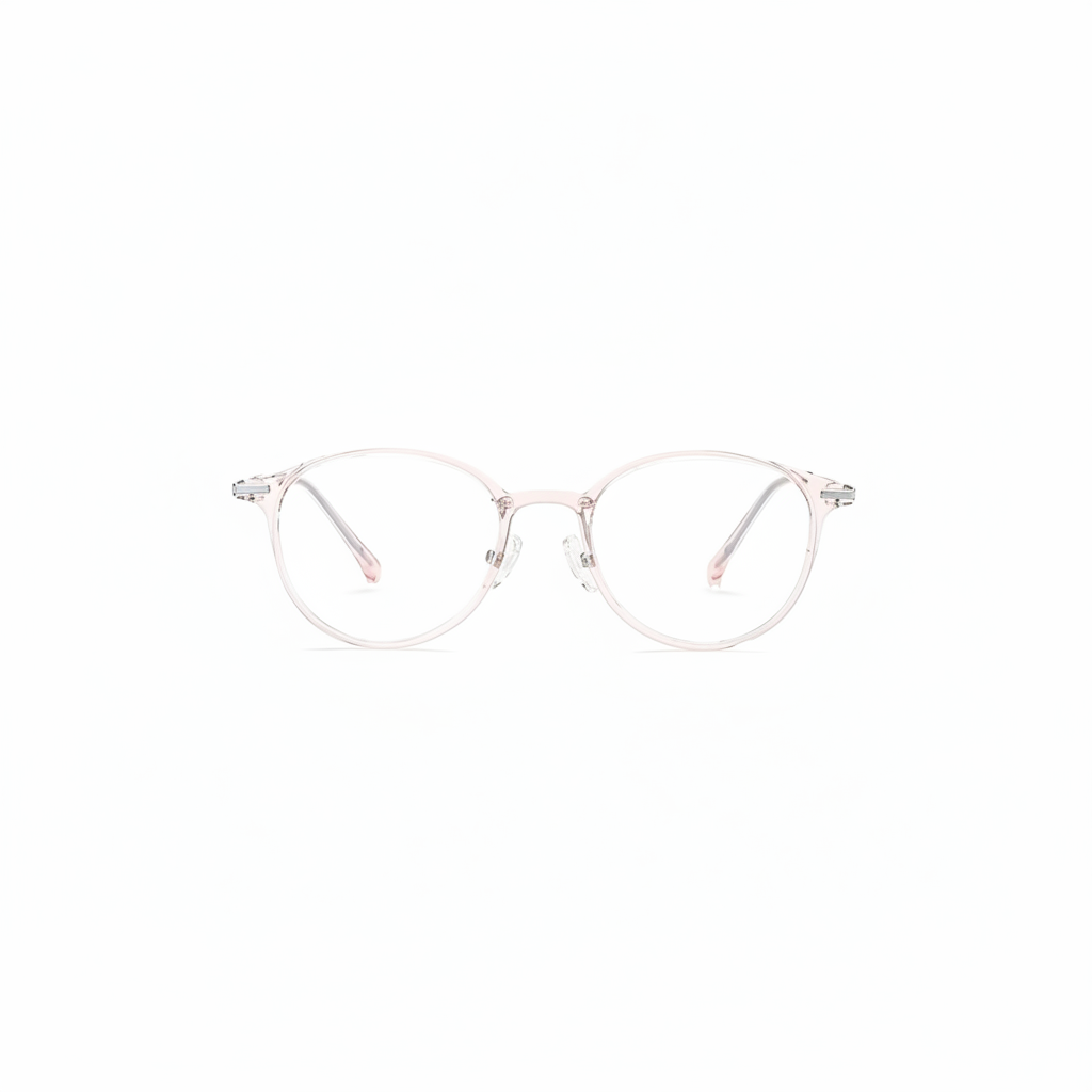 Lightweight Soft Round Titanium Eyeglasses Frame
