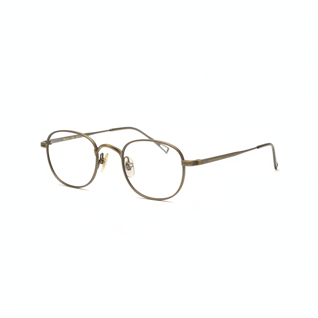 Minimal Round Titanium Eyeglasses Frame — Frame Only