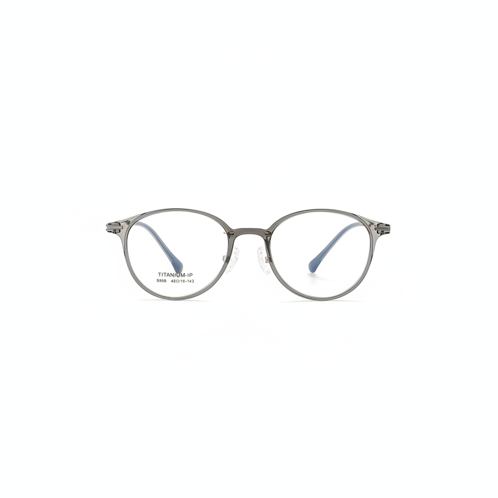 Lightweight Soft Round Titanium Eyeglasses Frame