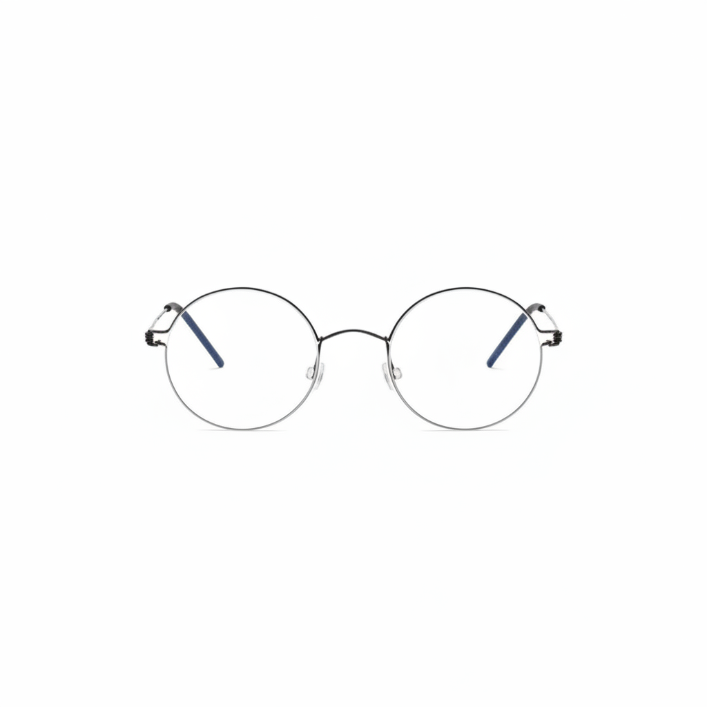 Ultra-Light Screwless Round Titanium Alloy Eyeglasses Frame
