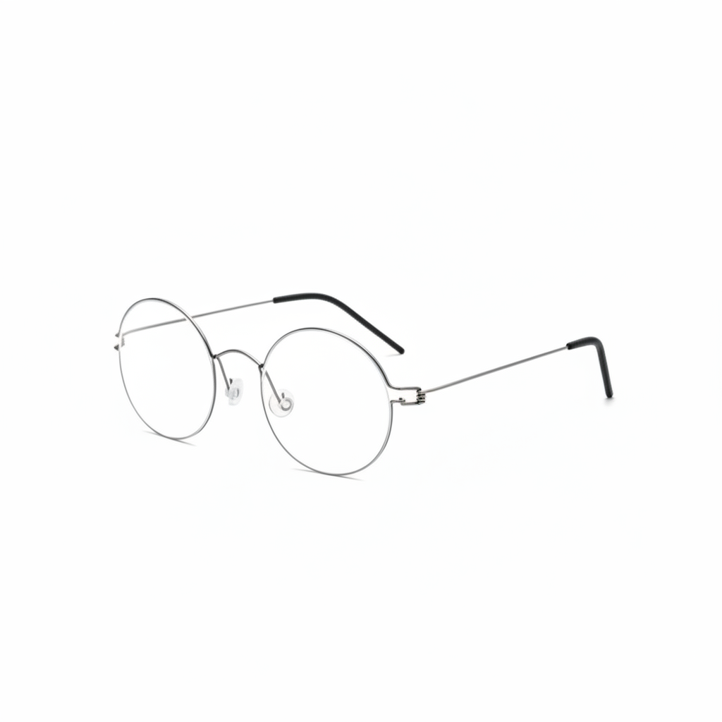 Ultra-Light Screwless Round Titanium Alloy Eyeglasses Frame