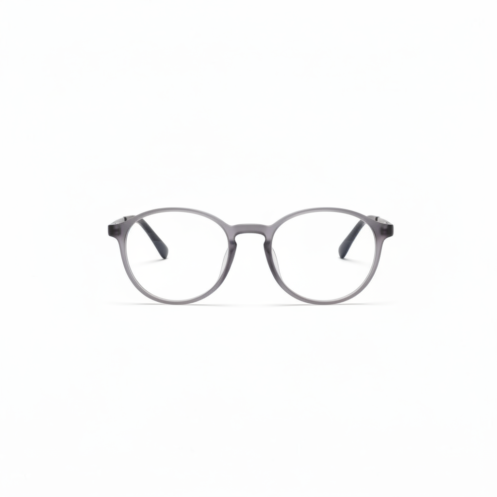 Minimal Round Black Eyeglasses Frame
