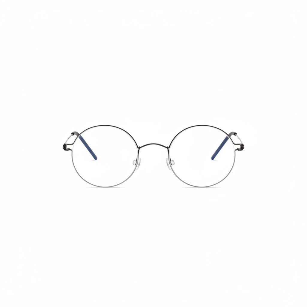 Ultra-Light Screwless Round Titanium Alloy Eyeglasses Frame
