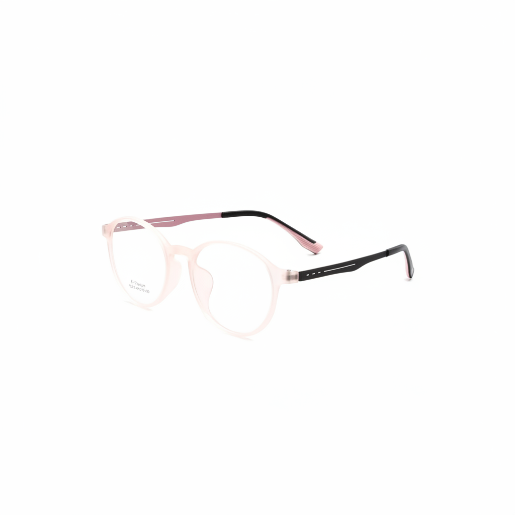 Minimal Round Black Eyeglasses Frame
